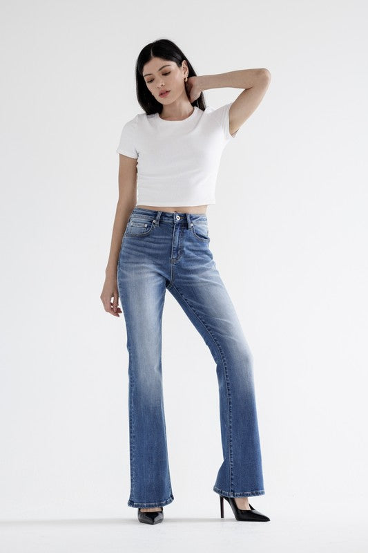 Mica High Rise Flare Leg MDP-F3259 ~ RESTOCKED