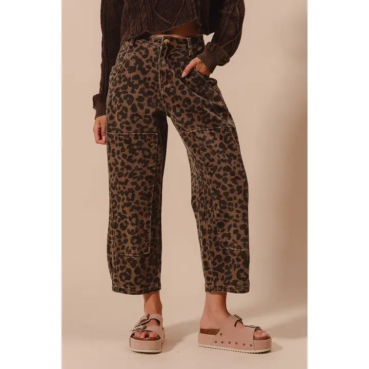 So Me Mocha Leopard Jeans