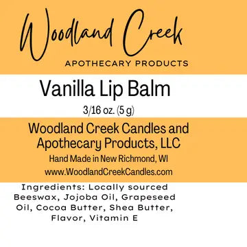 Woodland Creek Lip Balm ~ 5 Flavors