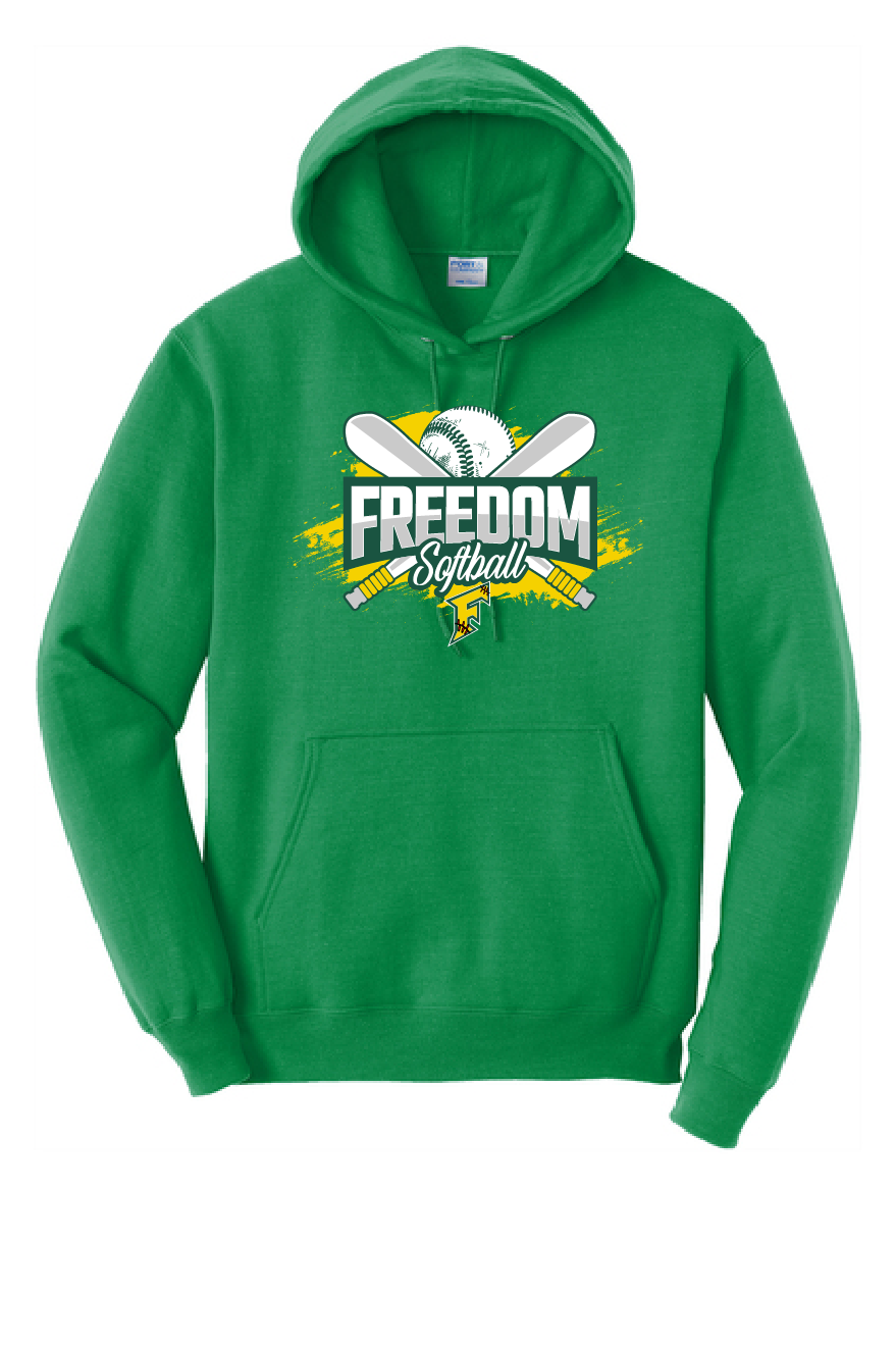 12U Freedom Irish Softball Personalized Port & Company Hoodie~ Orders due 04/25/25
