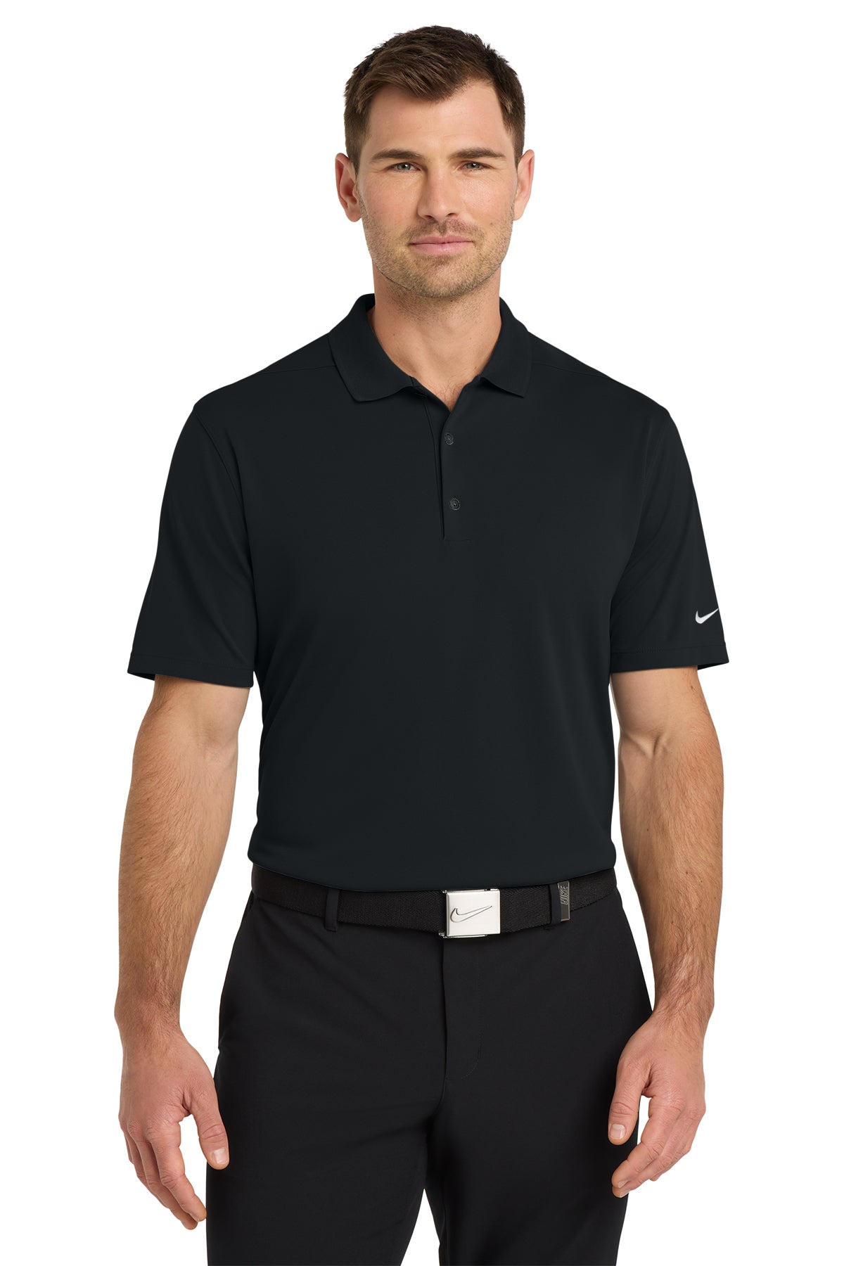 Nike Dri-FIT Micro Pique 2.0 Black Polo ~ Men's