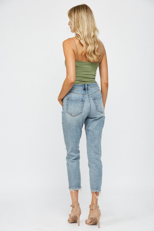 Mica Super High Rise Mom Jean MDP-M168