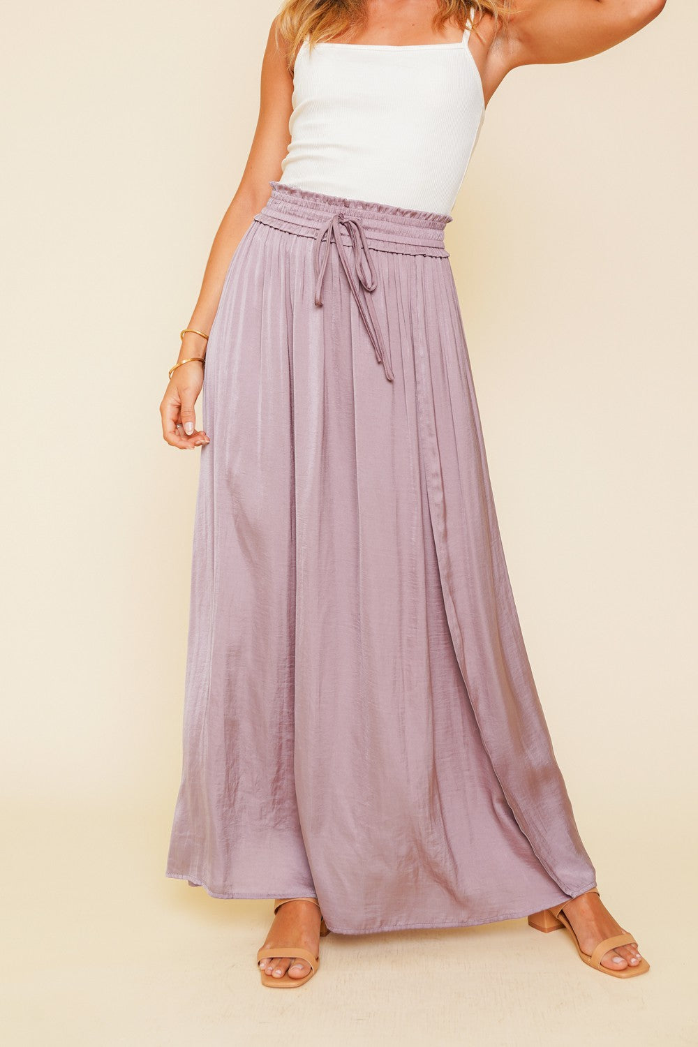 Split Hem Maxi Skirt ~ 2 Colors