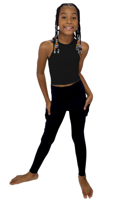 Youth Chevron Crop Top
