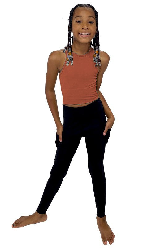 Youth Chevron Crop Top