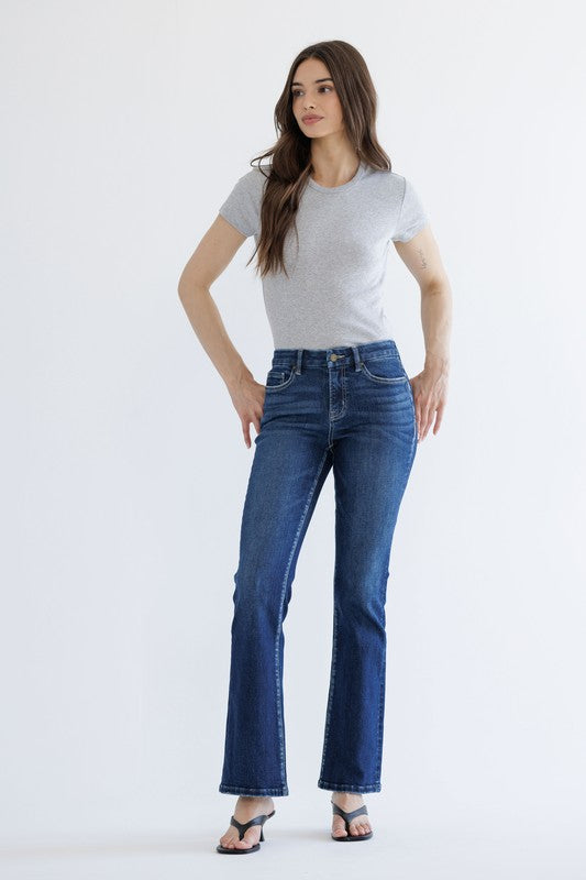 Mica Mid Rise Boot Cut Jean MDP-B511