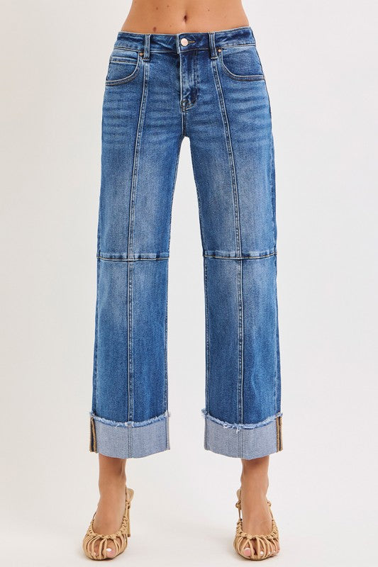 Risen Slouchy Jean with Cross Seam Detail PWC21406