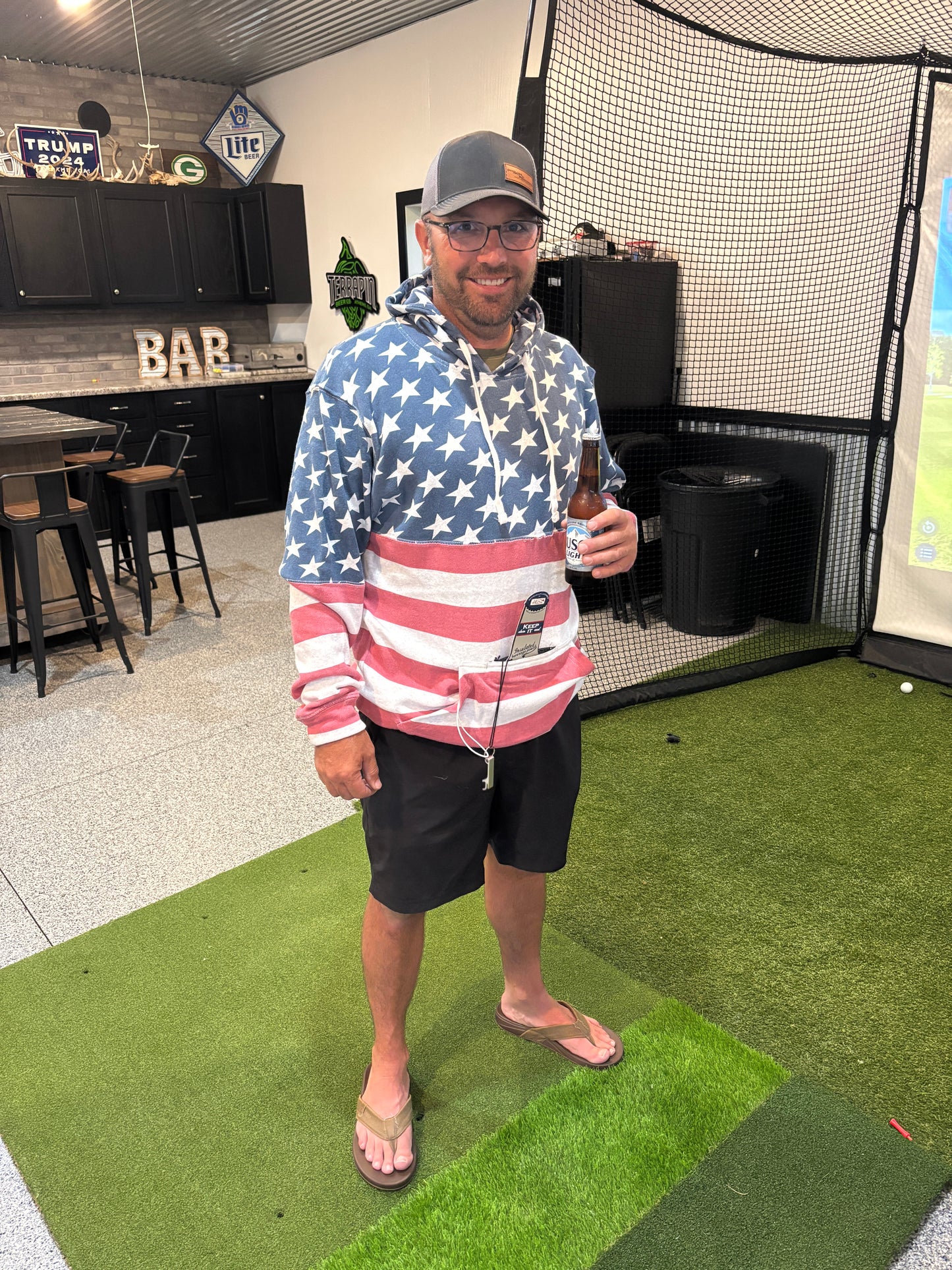 Stars and Stripe Coozie Hoodie