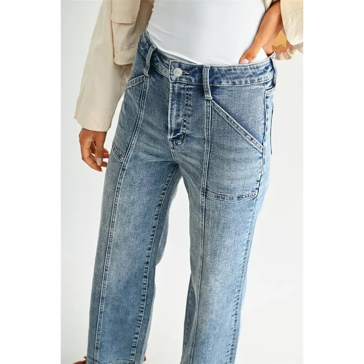 Mica Regent Blue Ankle Trouser MDP-W4105