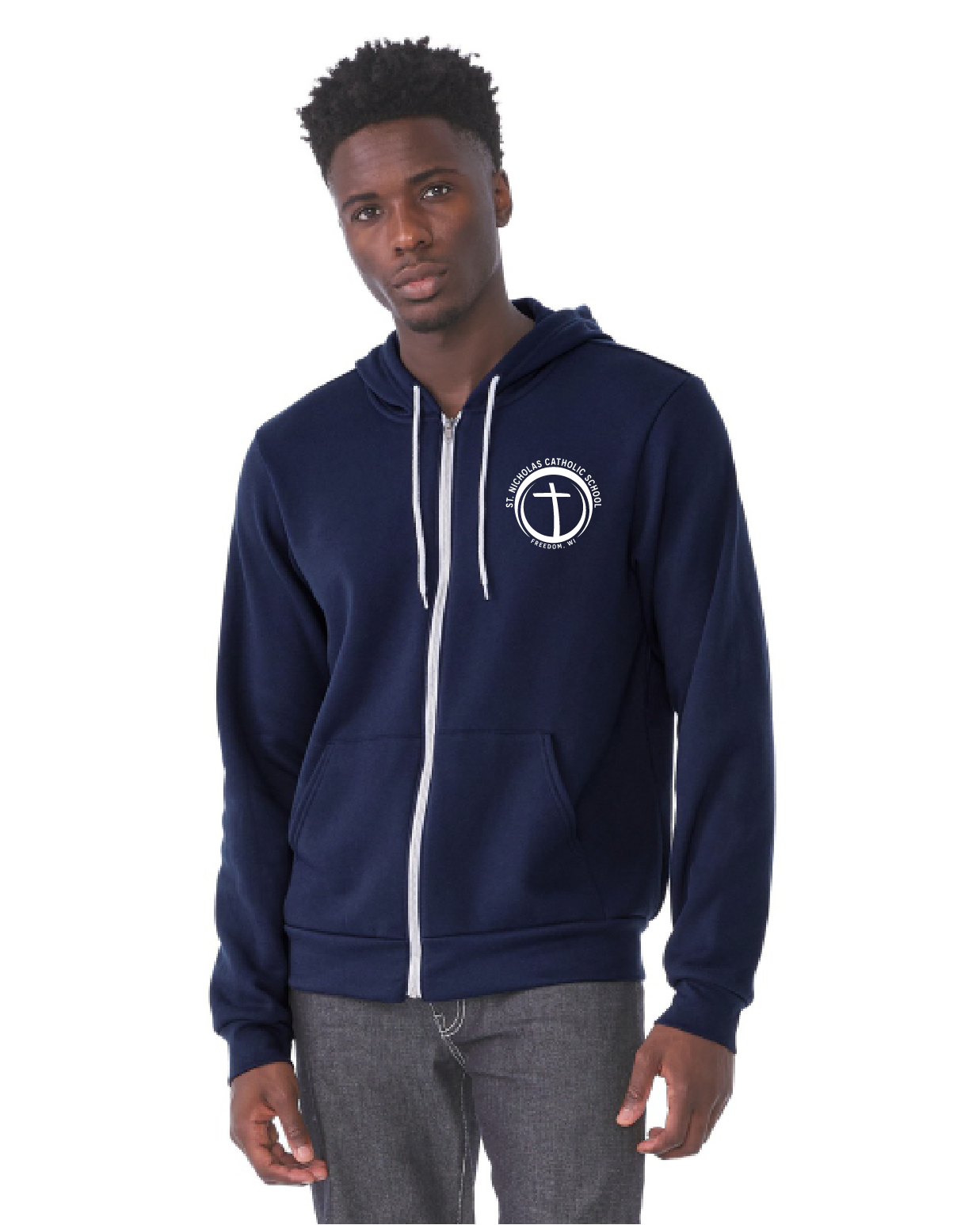St. Nick's BELLA+CANVAS Sponge Fleece Full Zip Hoodie ~Unisex ~ 2 Colors