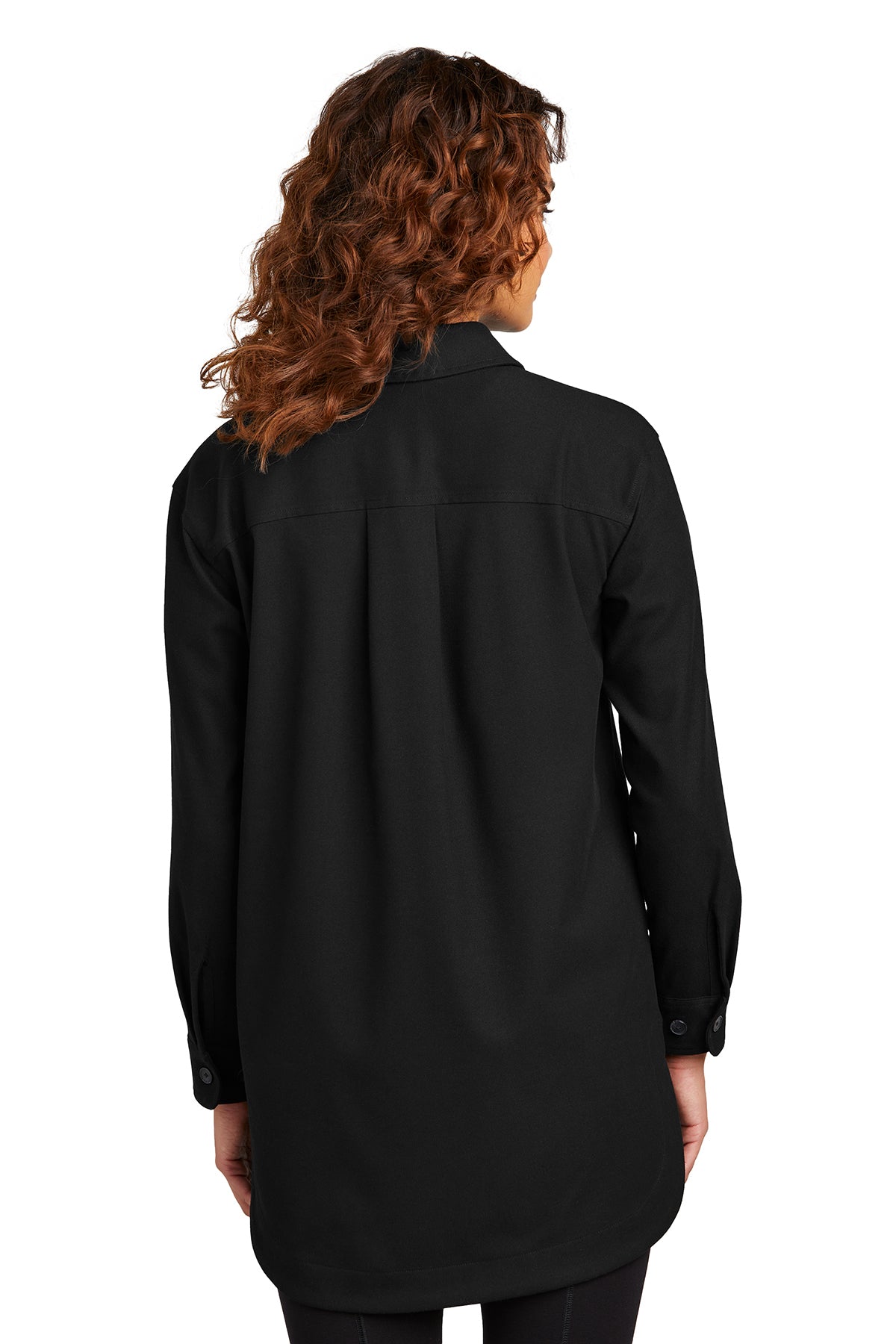 Mercer+Mettle® Women’s Long Sleeve Twill Black Overshirt ~ Ladies