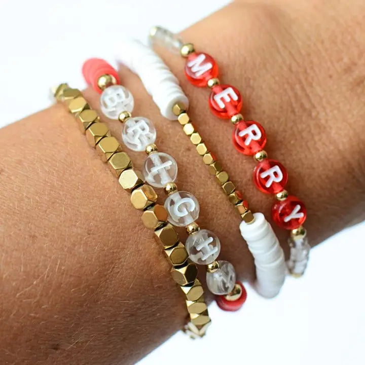 Merry and Bright Holiday Bracelet Set