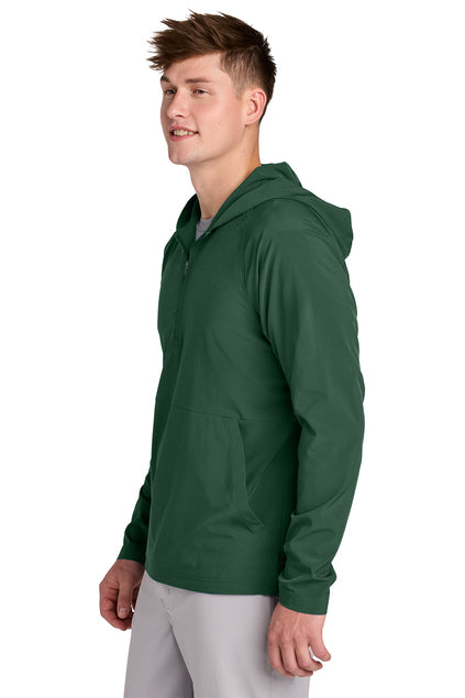 Freedom Golf Sport-Tek Repeat 1/2-Zip Long Sleeve Forest Hooded Jacket