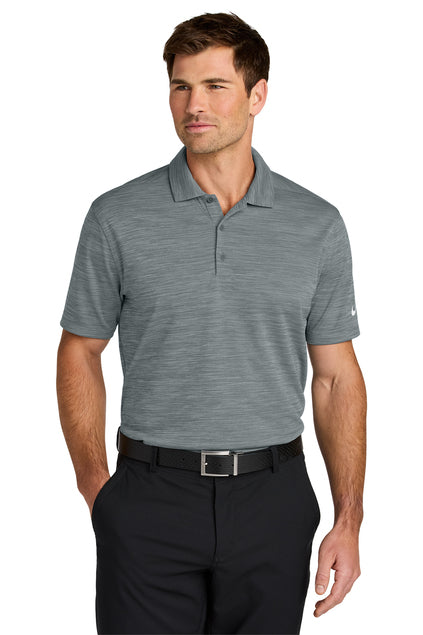 Freedom Golf Nike Dri-FIT Striated Cool Grey Polo
