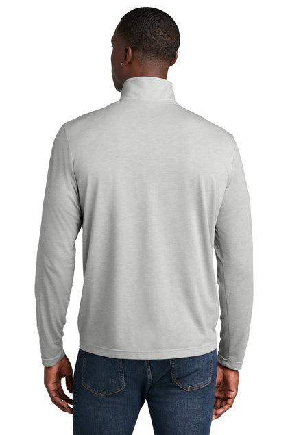 Freedom Golf Sport-Tek ® PosiCharge ® Tri-Blend Wicking Light Grey 1/4-Zip Pullover