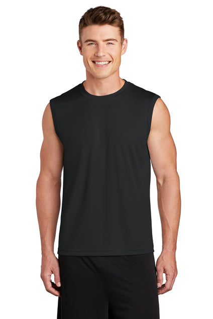Calmes Verkuilen Black Sport-Tek® Sleeveless PosiCharge® Competitor™ Tee
