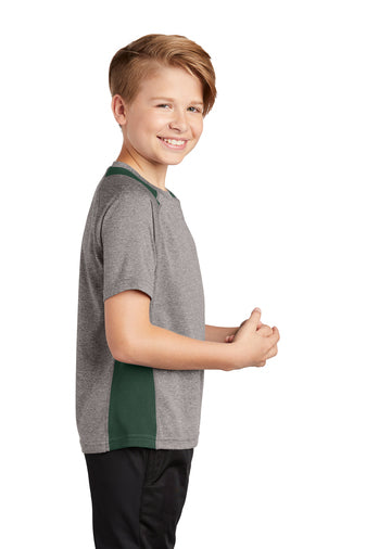 Sport-Tek Youth Heather Colorblock Contende Tee~ 3 Colors