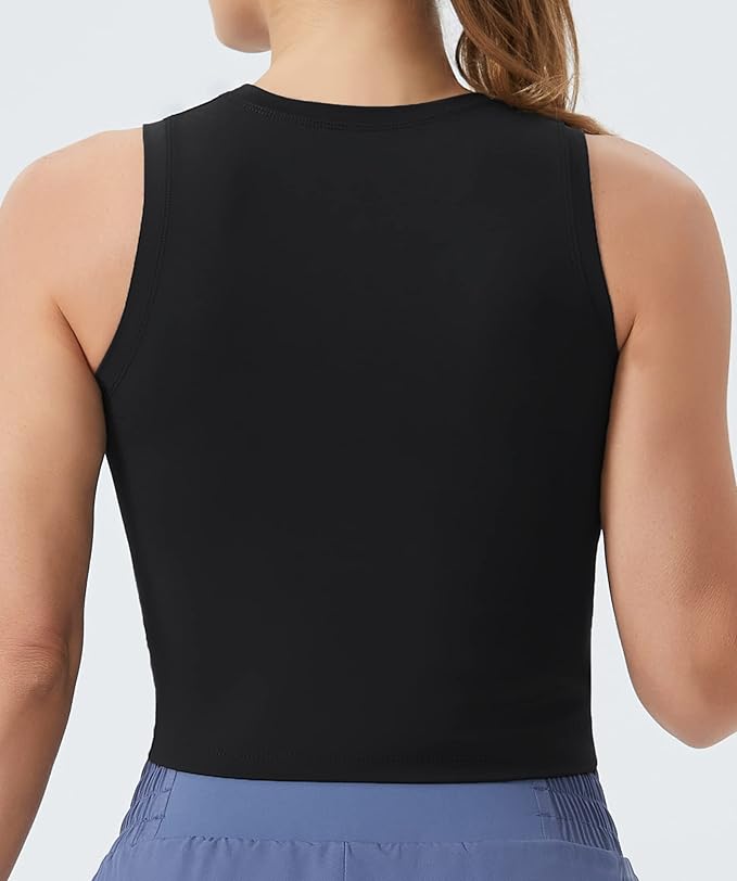 FHS Cheer Gym People Black Crop