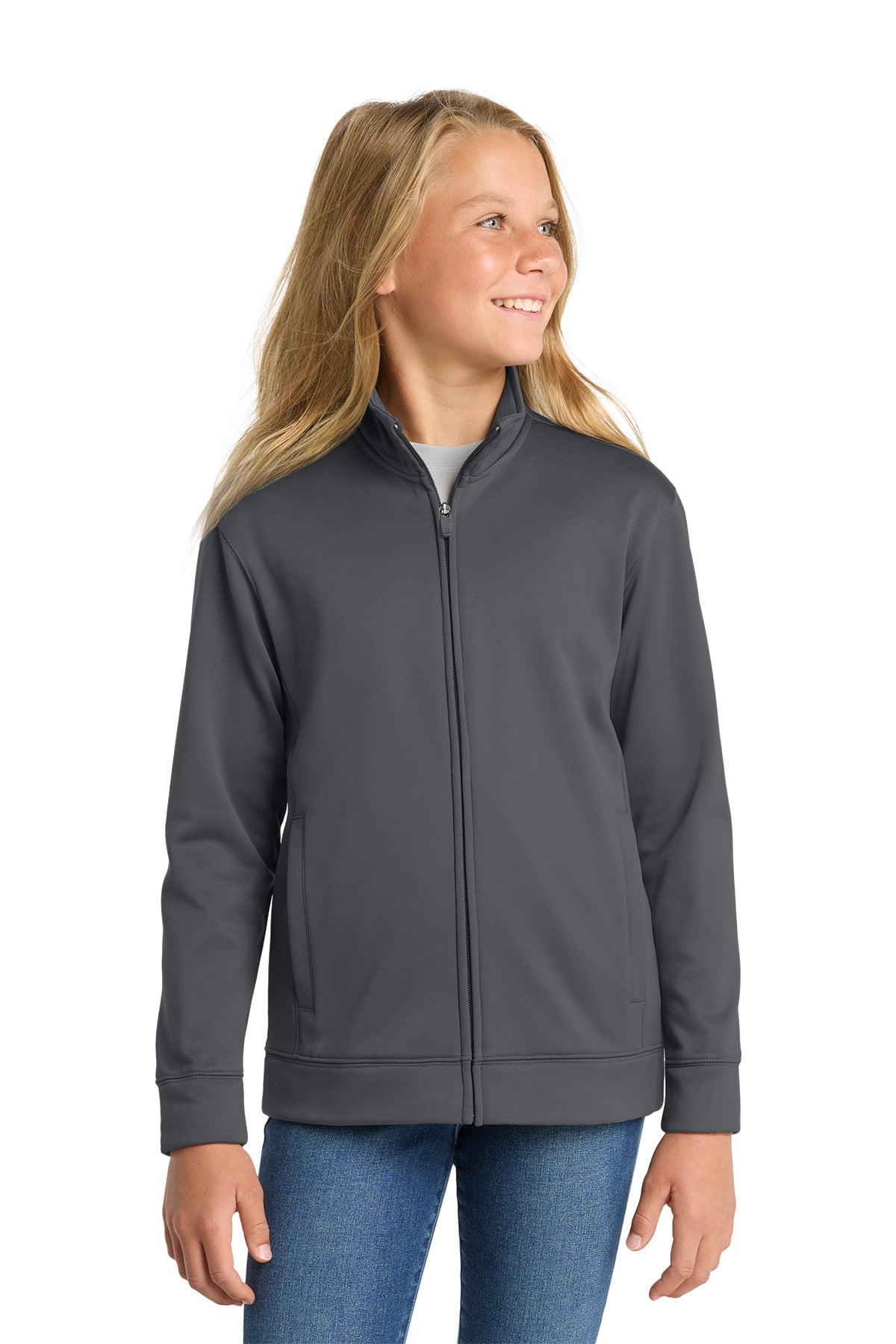 St. Nick's Sport-Tek Sport-Wick® Fleece Full-Zip Jacket ~ Youth ~ 2 Colors