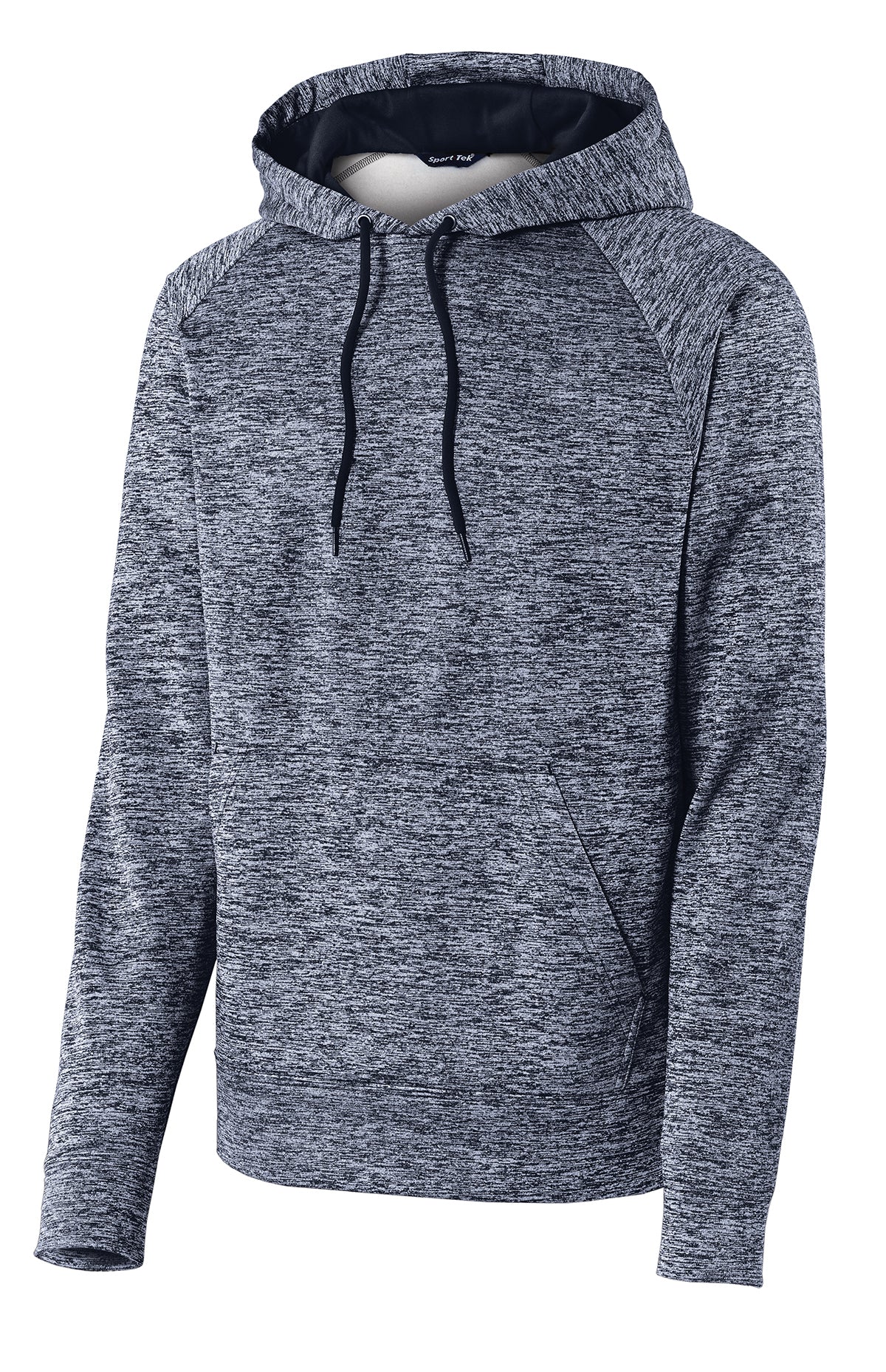 St. Nick's Sport Tek Electric Heather Navy Colorblock Hoodie ~ Men's
