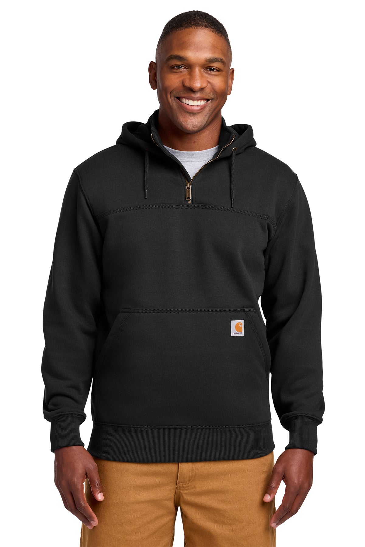 Calmes Verkuilen Carhartt ® Rain Defender ® Paxton Heavyweight Zip Mock Sweatshirt~ Black