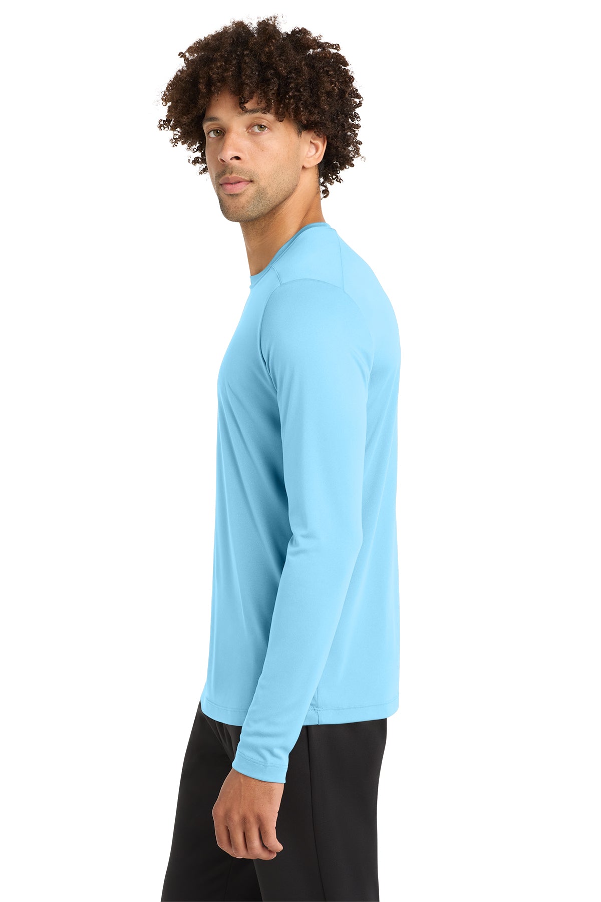 Little Chute Softball Men's Sport-Tek ® Posi-UV ® Pro Light Blue Long Sleeve Tee~