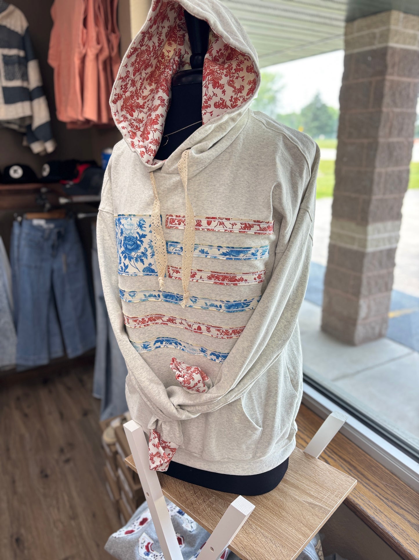 Ampersand Floral Flag Glory Hoodie