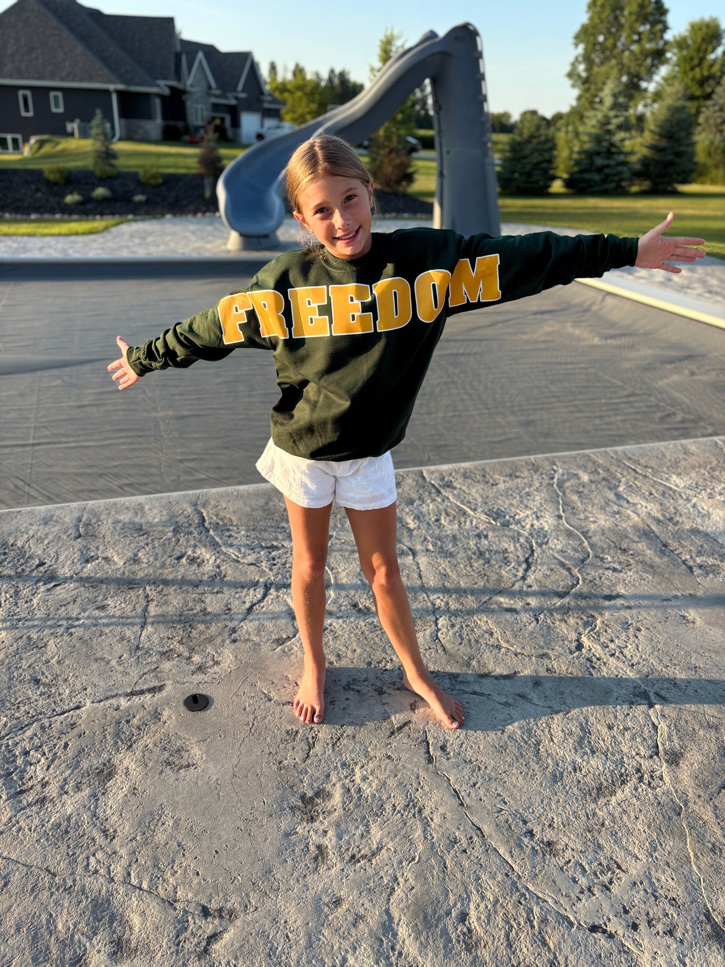 Freedom Wingspan Gildan Crew ~ Youth/Adult