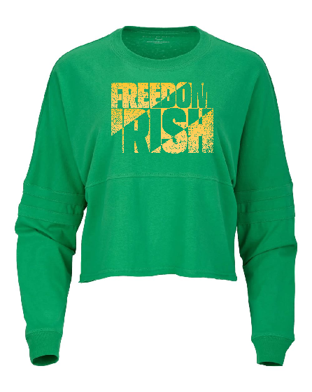 Freedom PAC Fundraiser Boxercraft Shamrock Crop Retro Knit~ Ladies ~ 2 Styles