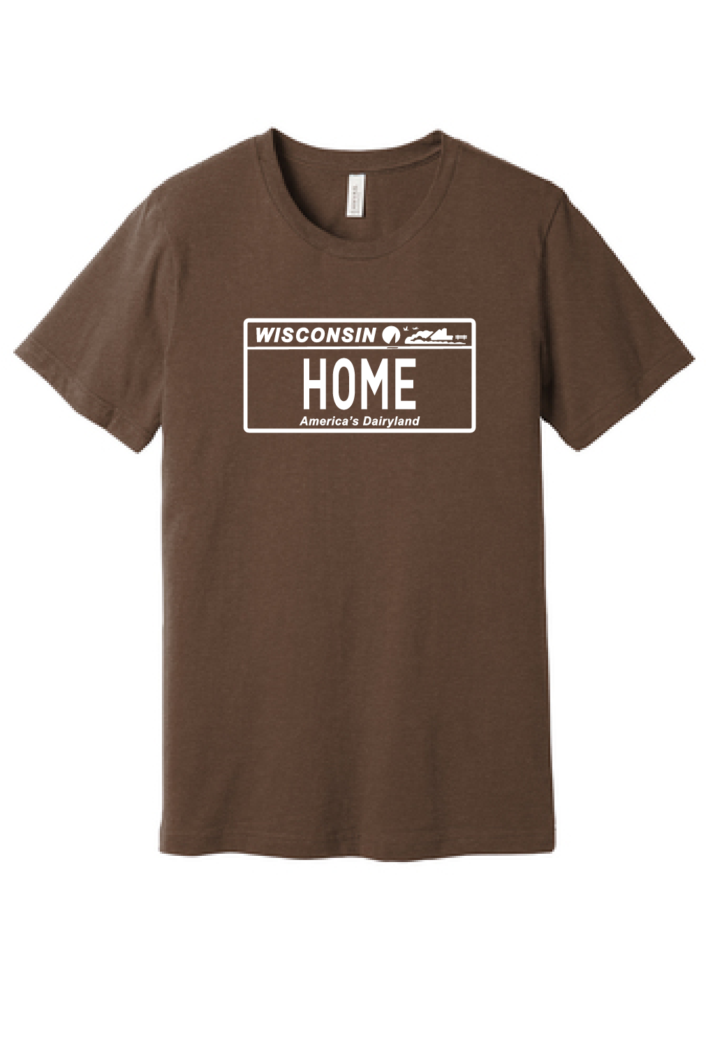 Bella Canvas Heather Tee in Wisconsin Designs