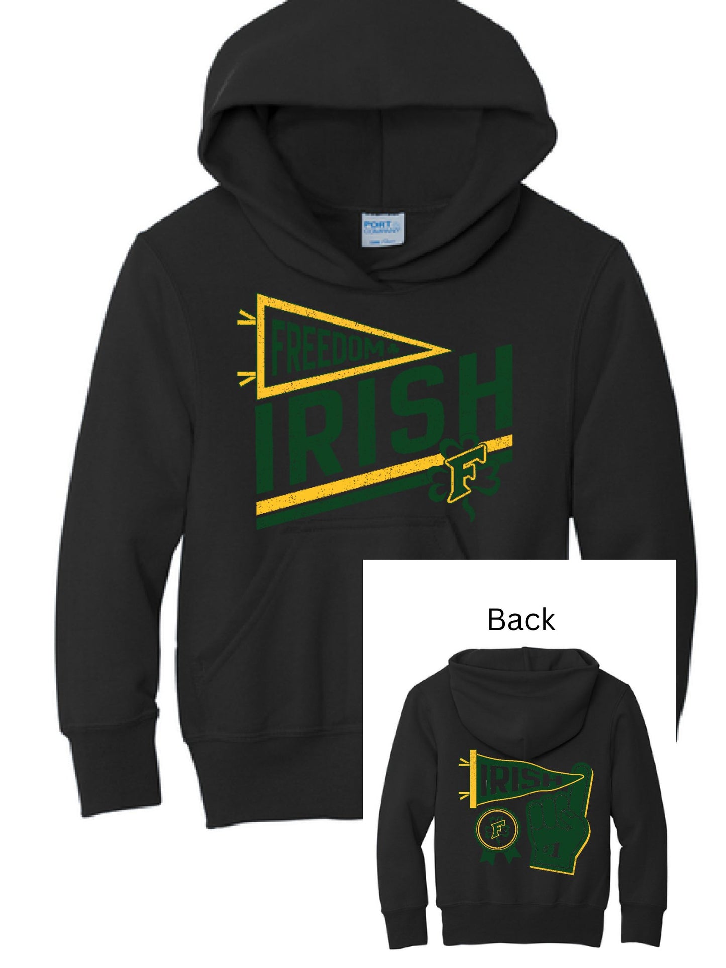 Freedom PAC Fundraiser Port & Company Hoodie ~ 3 Colors ~Unisex~ FRONT/BACK Print