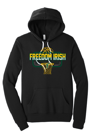 Freedom Irish Basketball Bella Hoodie ~ Adult and Youth ~ 2 color options