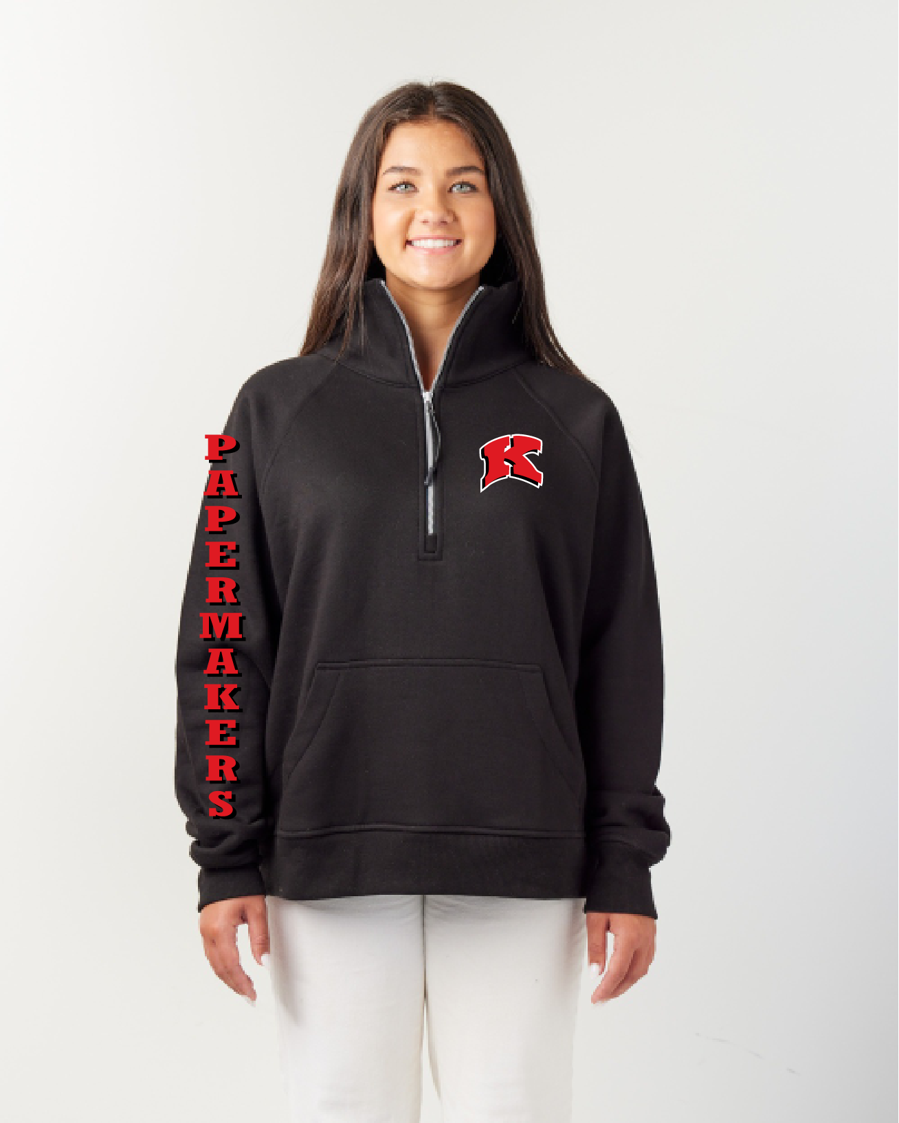 Sunrise Elementary Enza Black 1/4 Zip ~ Ladies
