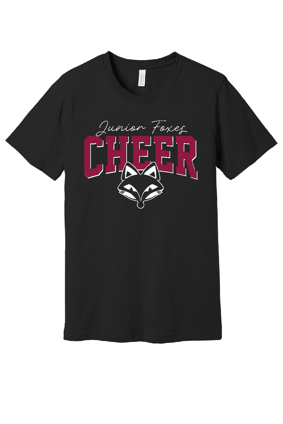 FVL Junior Cheer Bella Canvas Black Jersey Tee~ Unisex and Youth