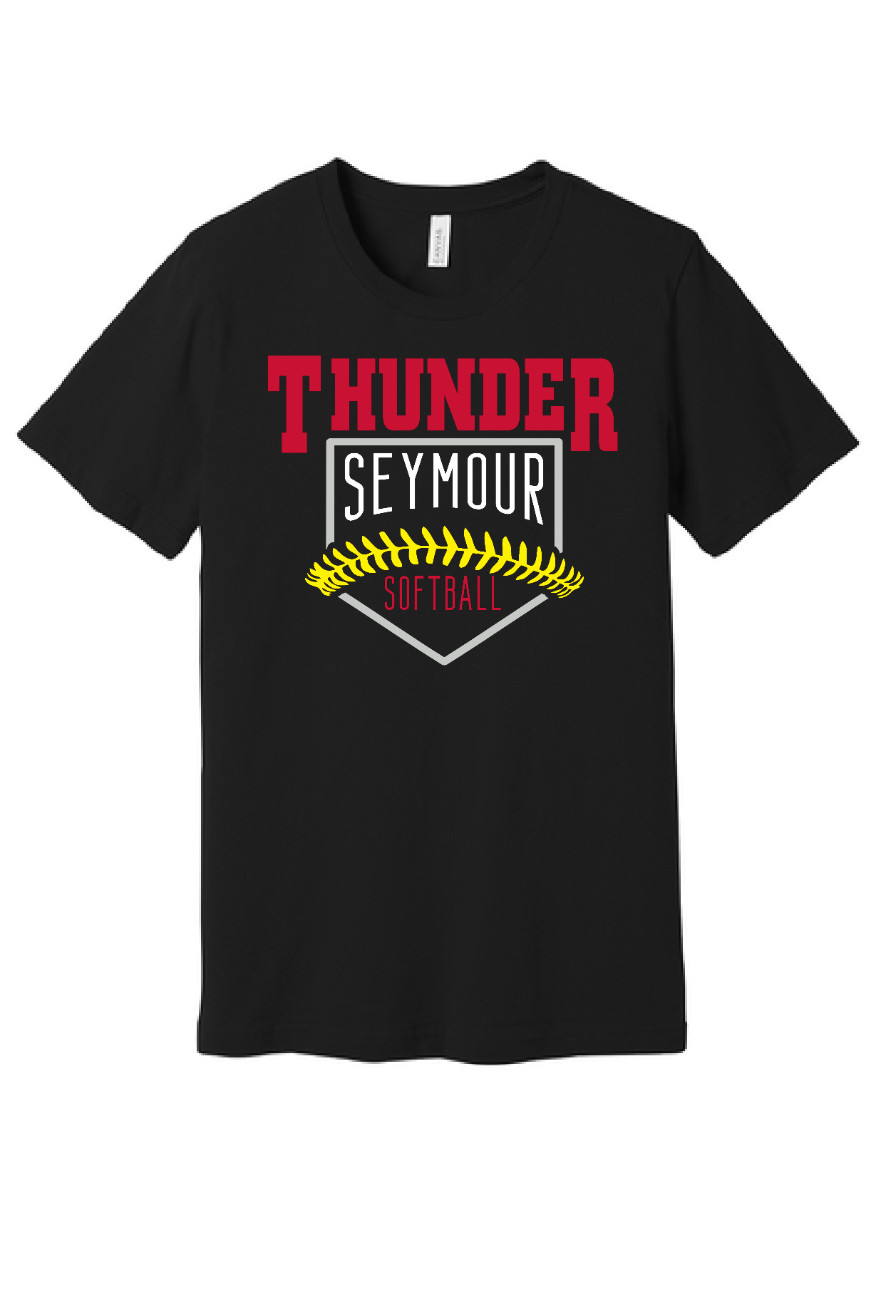 Custom School Baseball/Softball Bella Tee~ 4 Color Choices