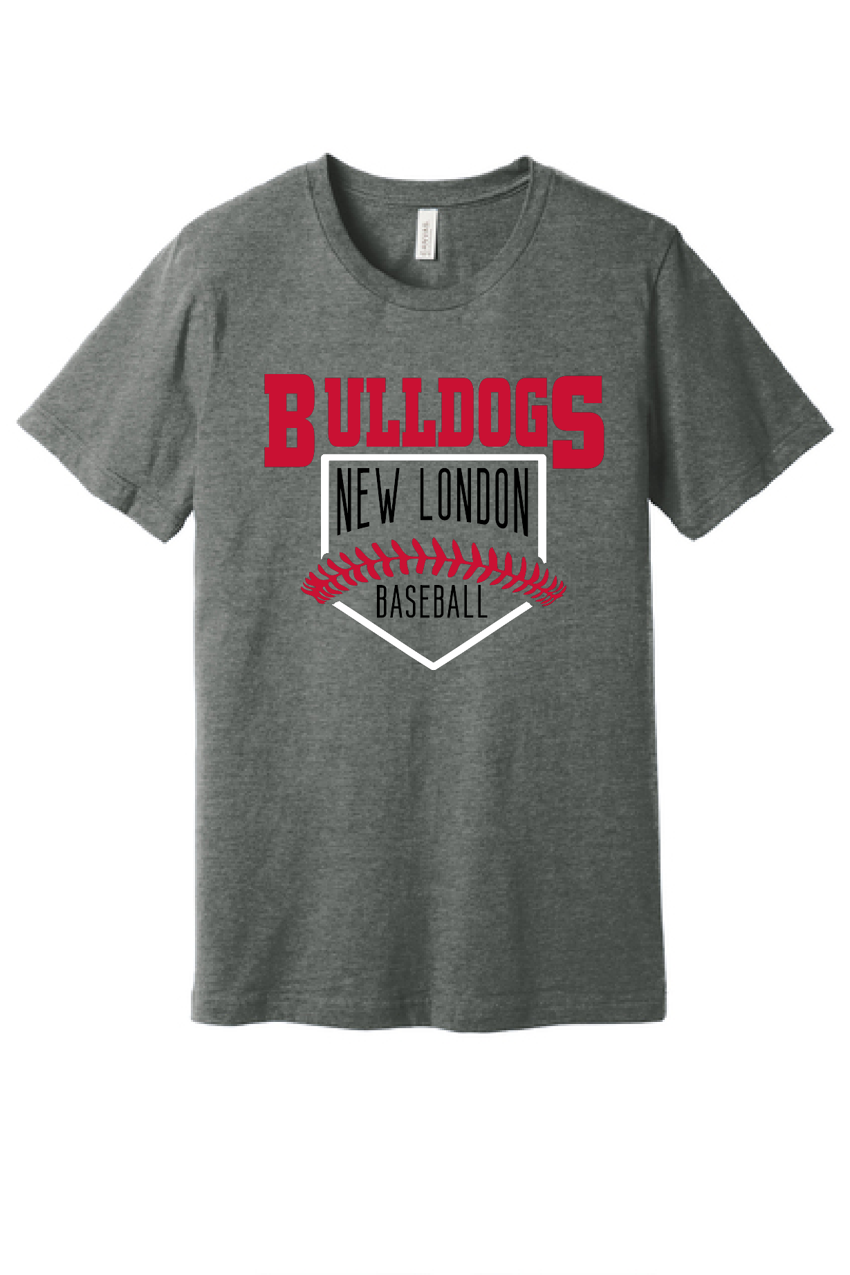 Custom School Baseball/Softball Bella Tee~ 4 Color Choices