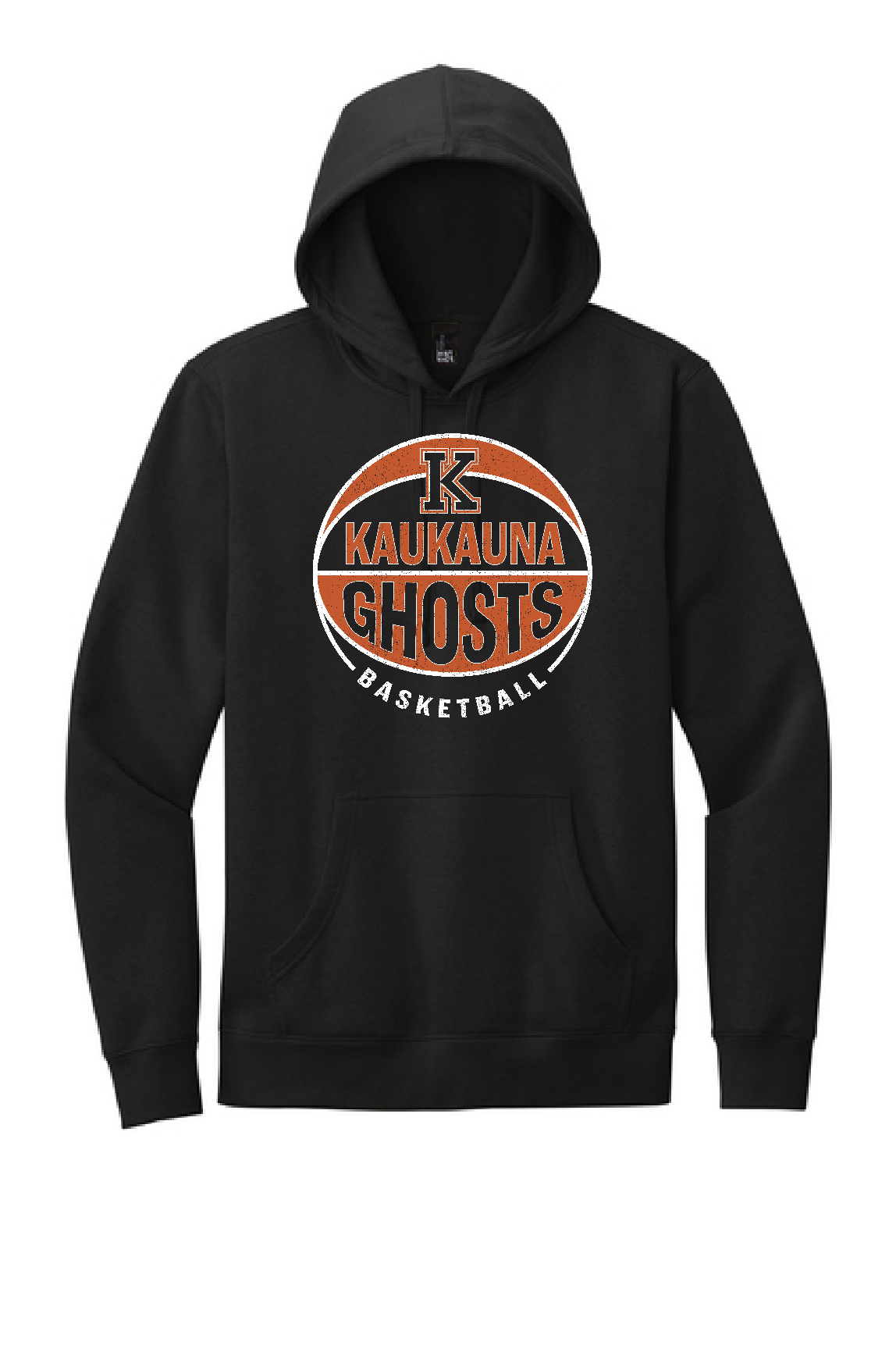Kaukauna Ghosts Basketball Black District Hoodie ~ 2 Colors