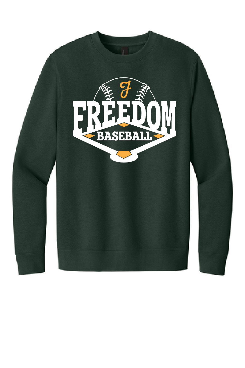 Freedom Baseball District V.I.T Fleece Crew~ Unisex~ 3 Colors~ NEW