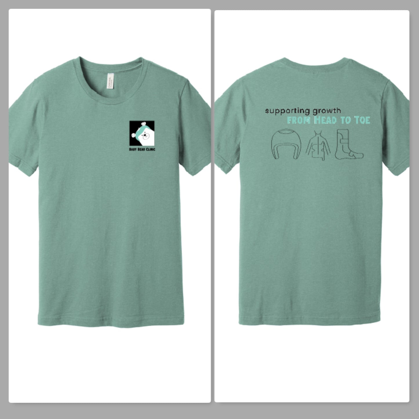 Baby Bear Clinic Bella Canvas Heather Tee ~ 5 Colors