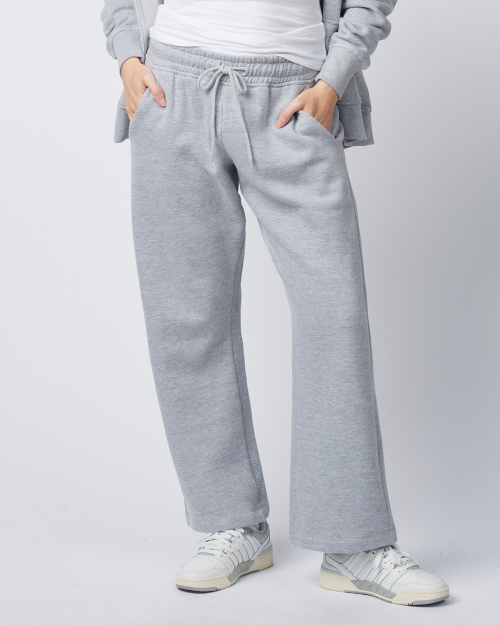 Freedom Irish Enza Youth Fleece Wide Leg Athletic Grey Pant ~ Ladies
