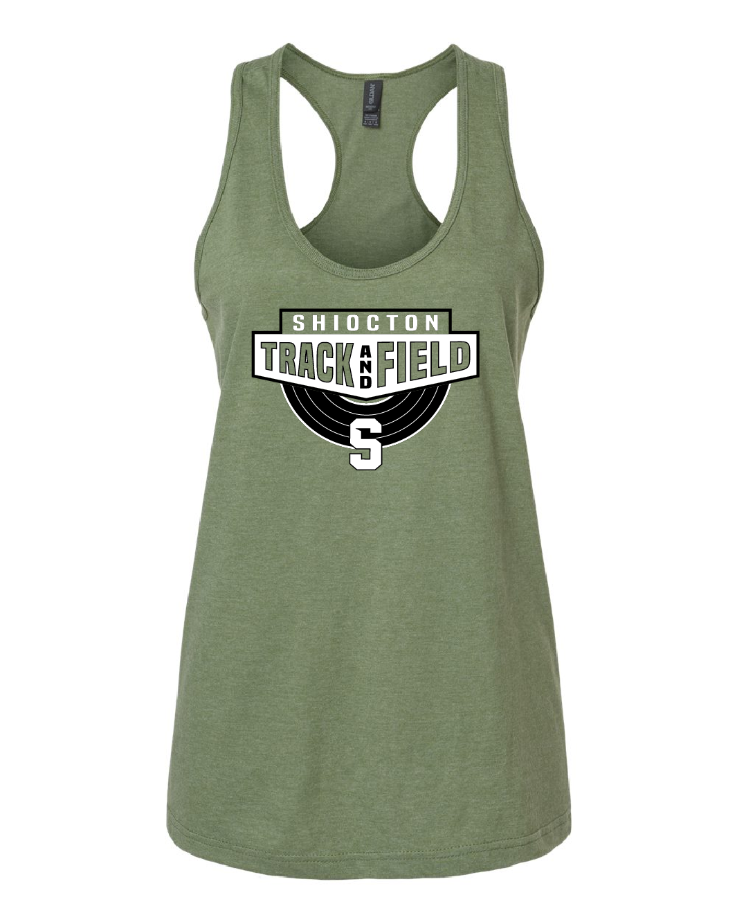 Shiocton Track and Field Gildan® Softstyle® Women’s CVC Racerback Tank ~ 2 Colors