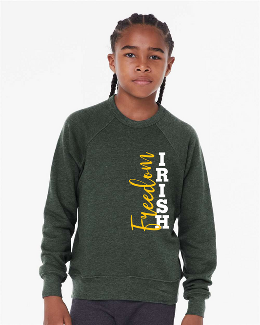 Freedom Irish Bella Canvas Crewneck ~ 3 Colors~ Youth