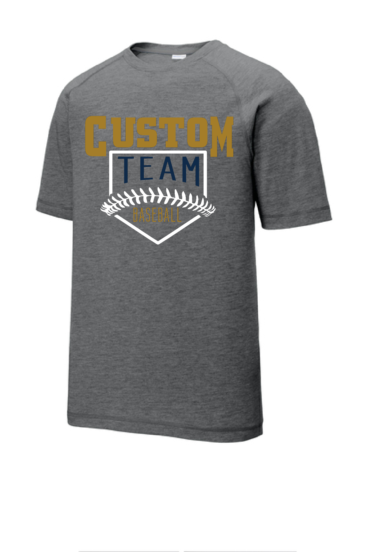 Custom School Baseball/Softball Men's Sport Tek Moisture Tee~ 3 Color Choices
