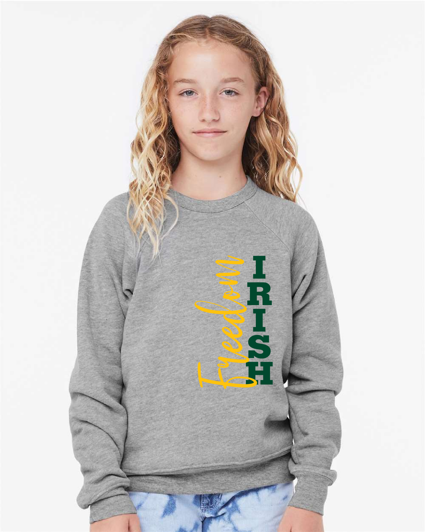 Freedom Irish Bella Canvas Crewneck ~ 3 Colors~ Youth