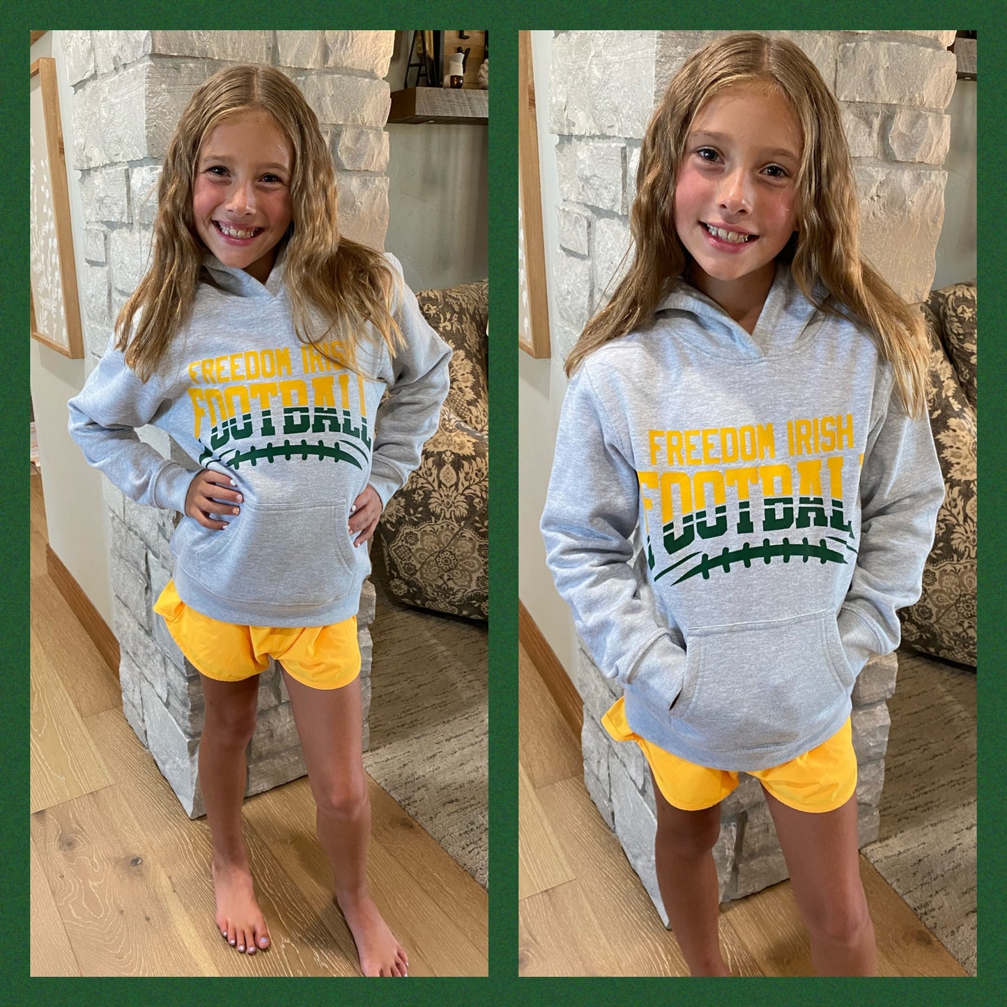 Youth Football Hoodie ~ Freedom, LC, Kimberly, Kaukauna, Seymour