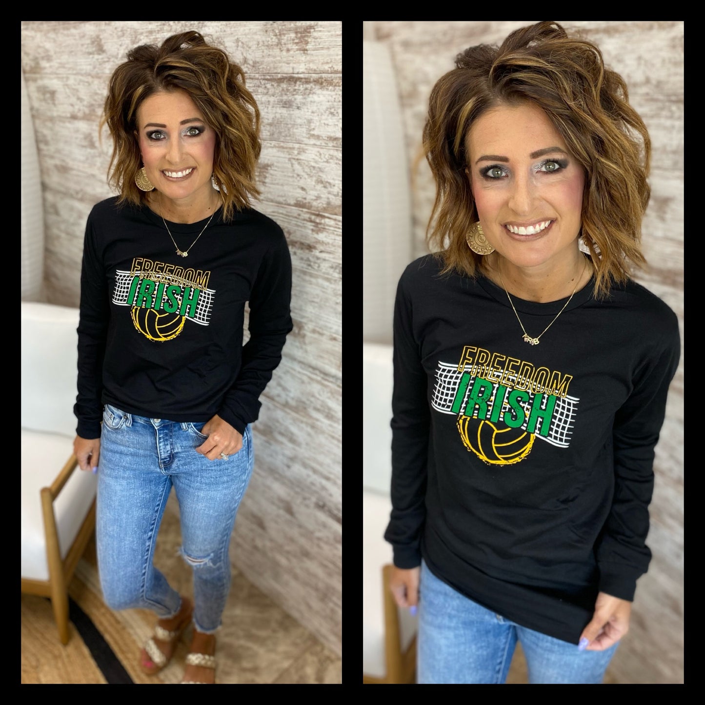 Freedom Irish Volleyball Bella Long Sleeve