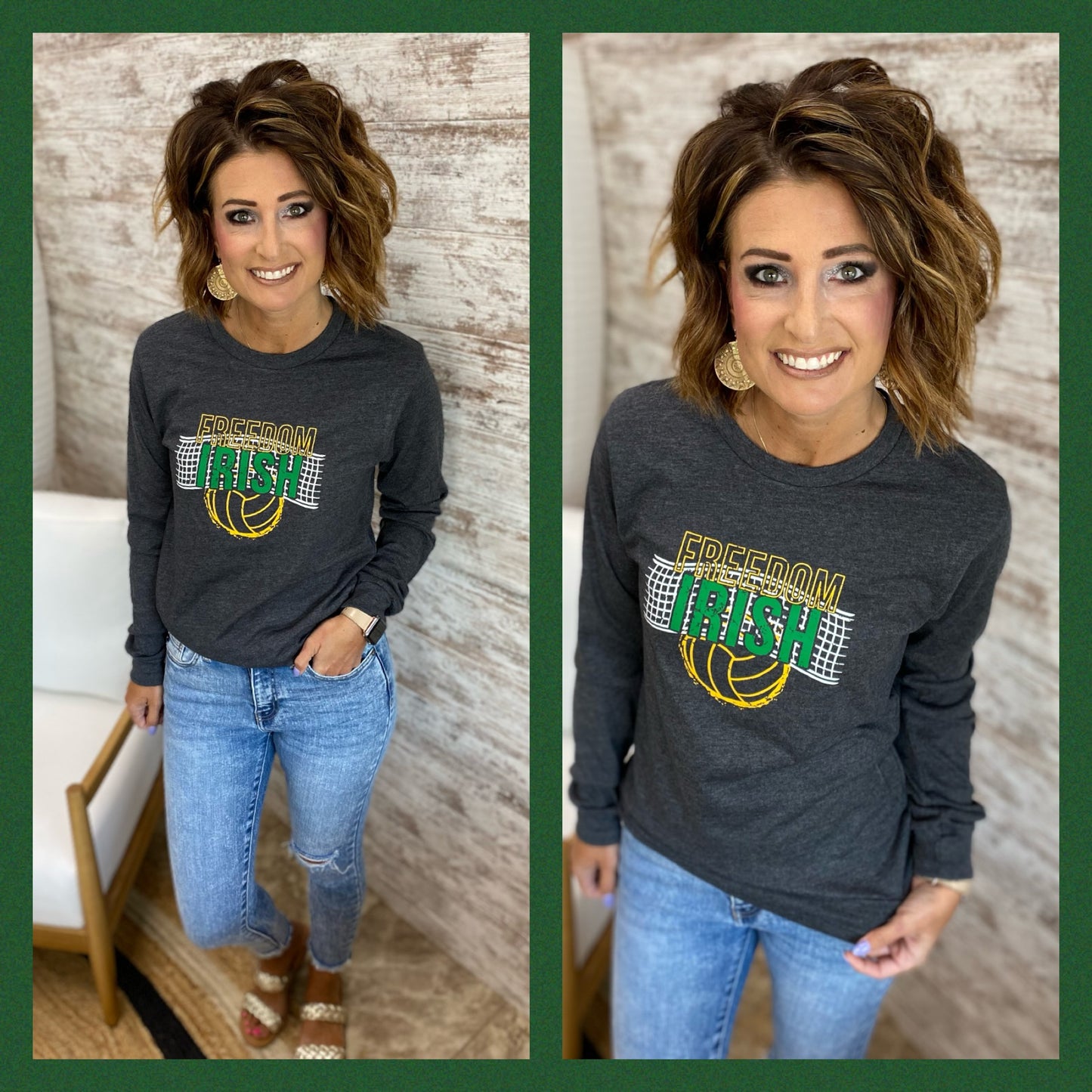 Freedom Irish Volleyball Bella Long Sleeve