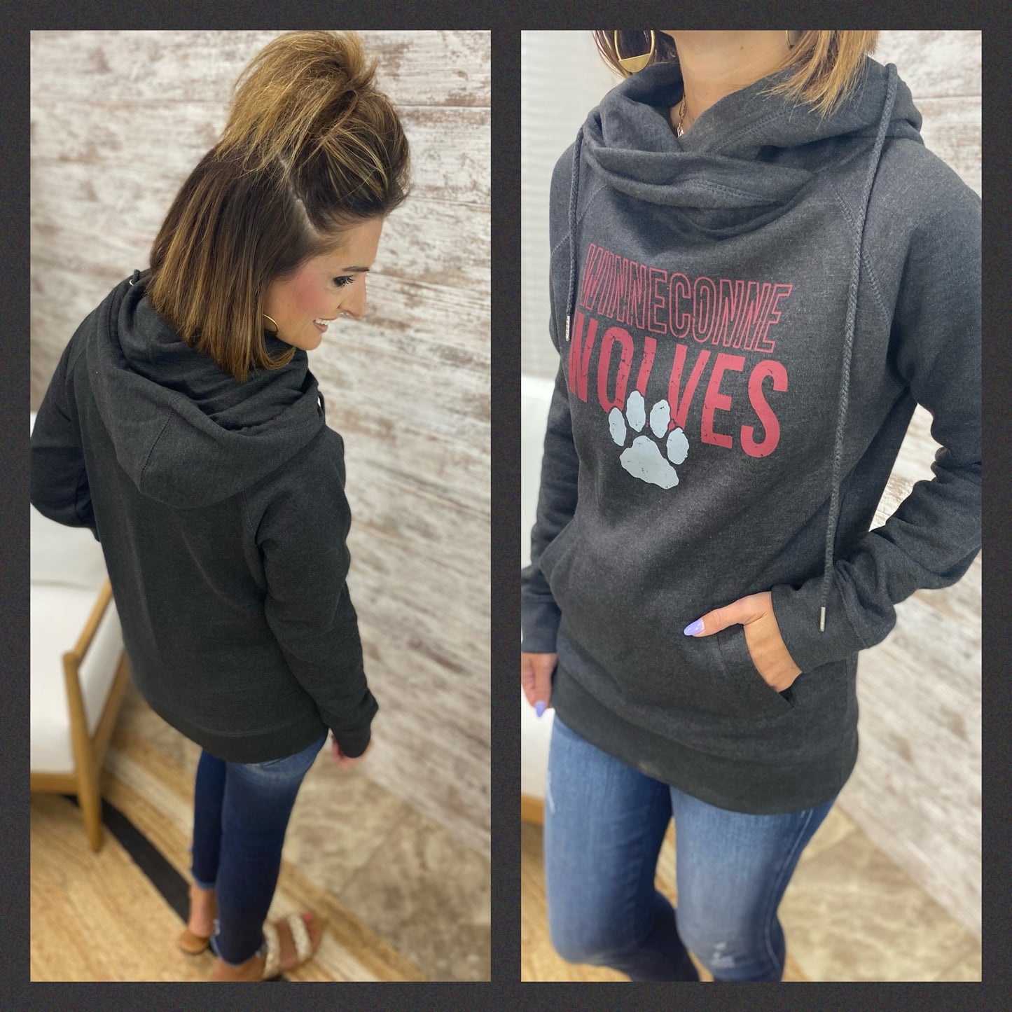 Winneconne Wolves Enza Cowl Hoodie