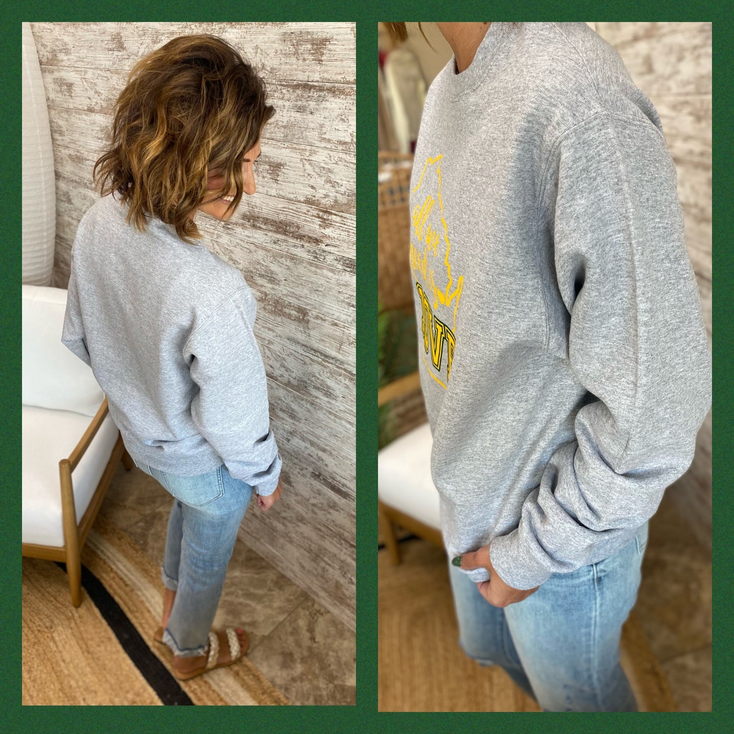 All We Need is 10VE Grey Crewneck **Final Sale**