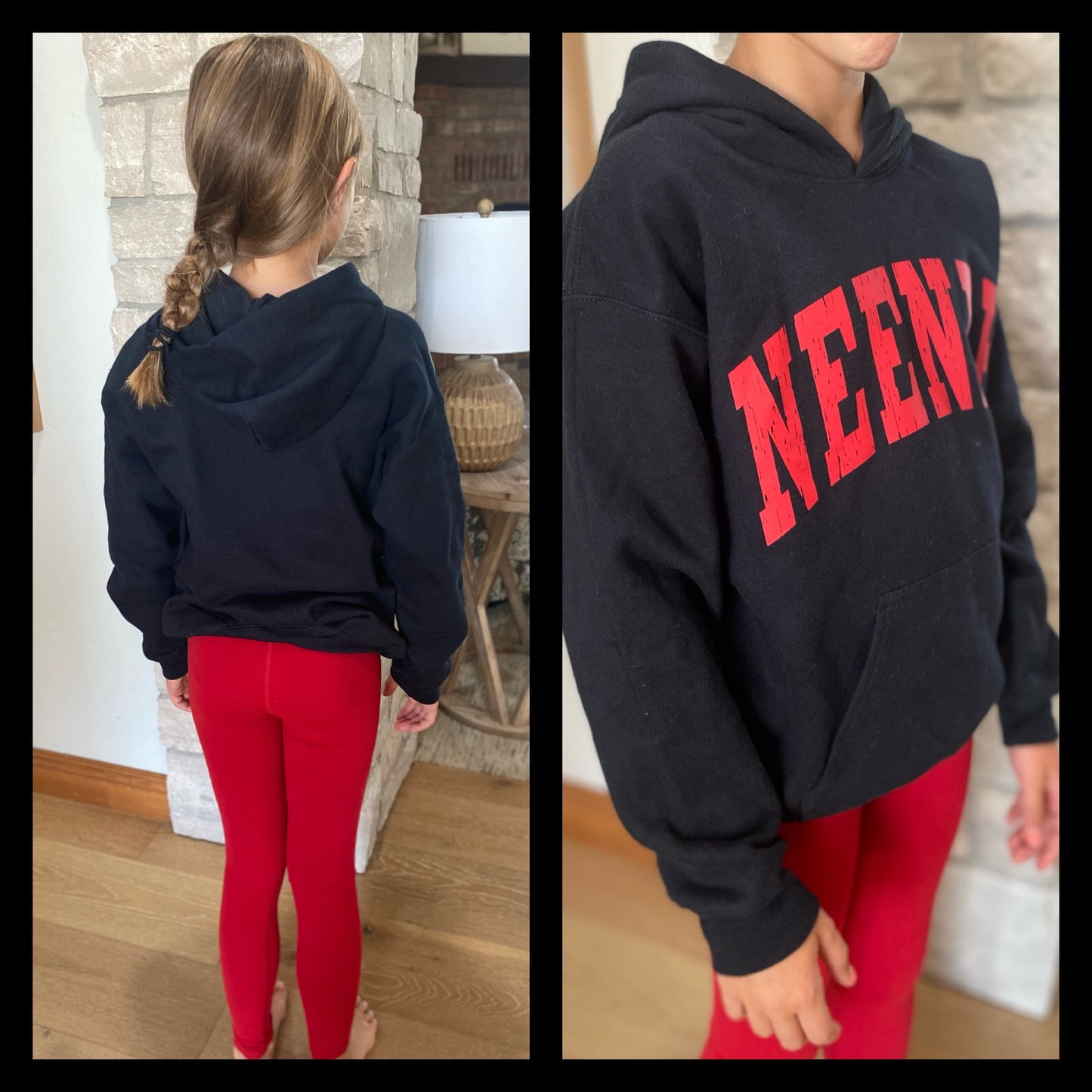 Neenah Youth Black Hoodie